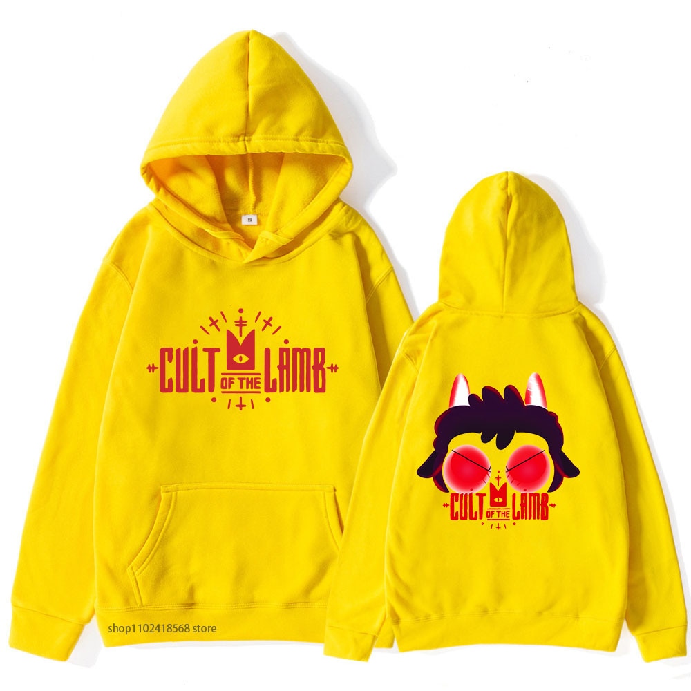 Home 30 - Cult Of The Lamb Plush Cult of The Lamb Graphics Hoodie Pullover Women Sweatshirt Top Unisex Y2K Streetwear Clothes Sudadera Con - Cult Of The Lamb Plush