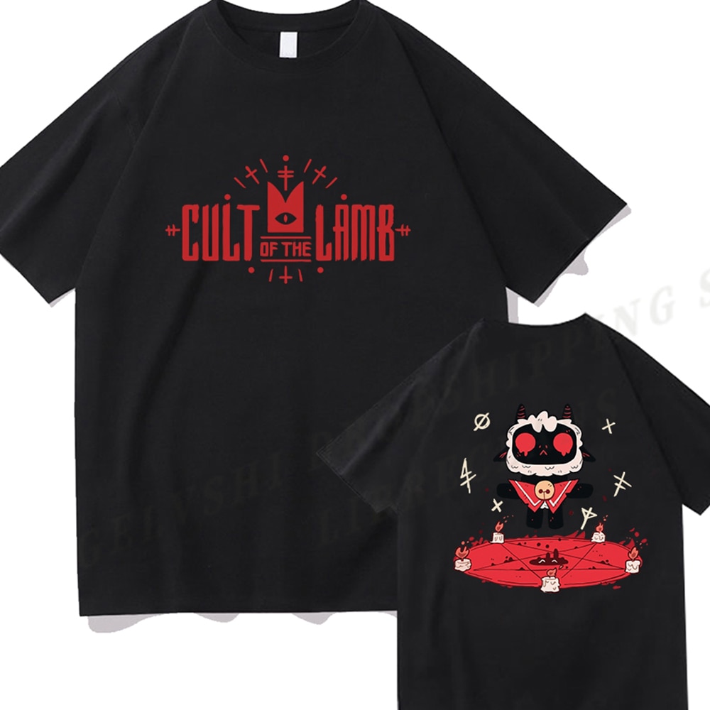 Cult of The Lamb T shirt Men Women Fashion T shirts Cotton Tshirt Kids Hip Hop - Cult Of The Lamb Plush