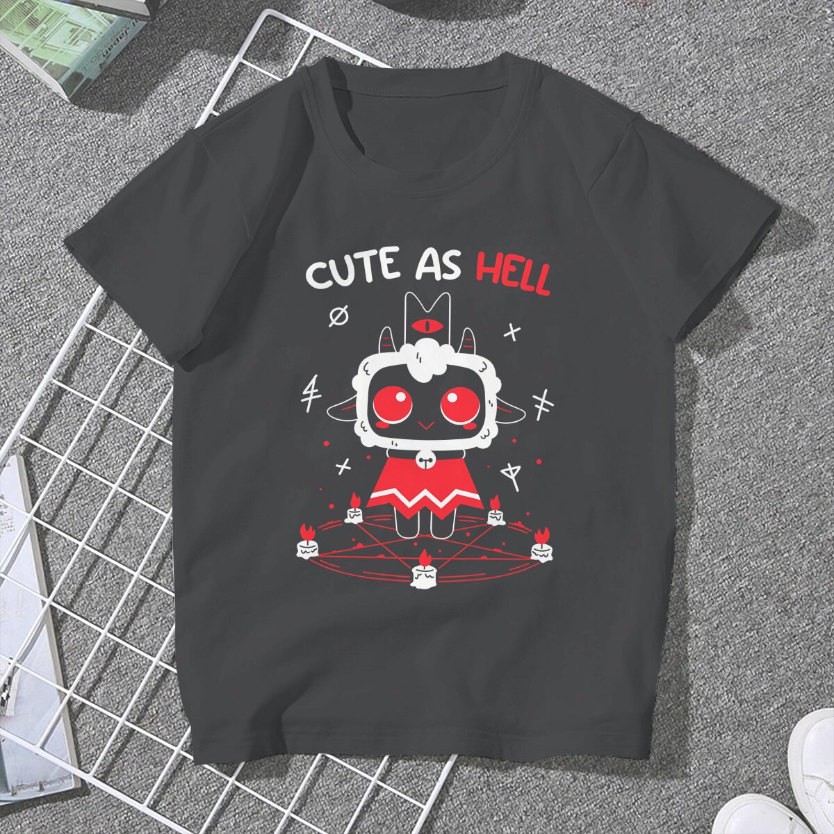 Cute As Hell Women Clothes Cult of The Lamb Goat Game Oversized T shirt Kawaii Vintage 1 - Cult Of The Lamb Plush