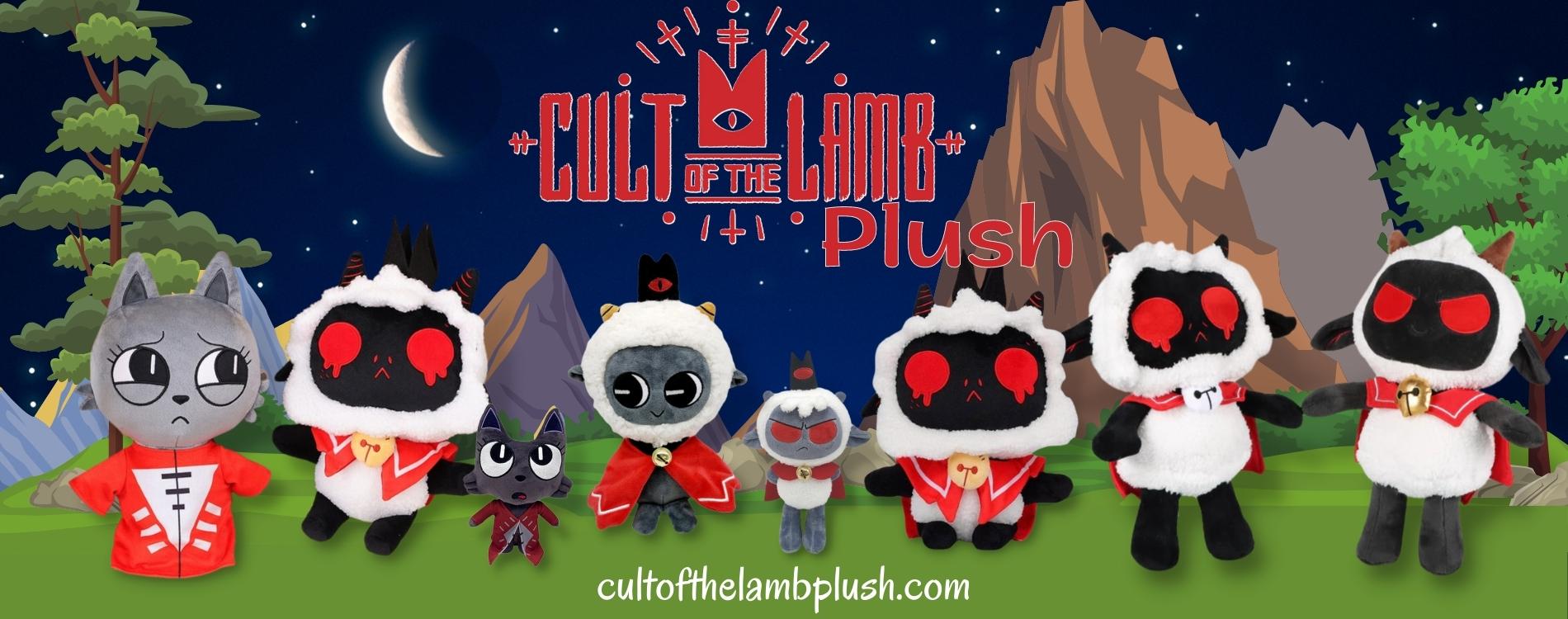 cult of the lamb plush banner